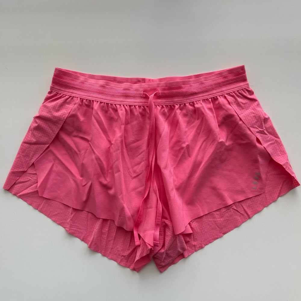 LSKD pink accelerate shorts size small